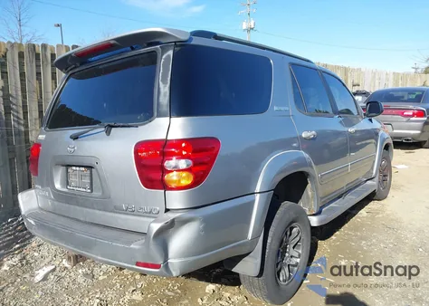 2004 Toyota Sequoia Limited V8 z USA, uszkodzony, nr VIN 5TDBT48A64S210352